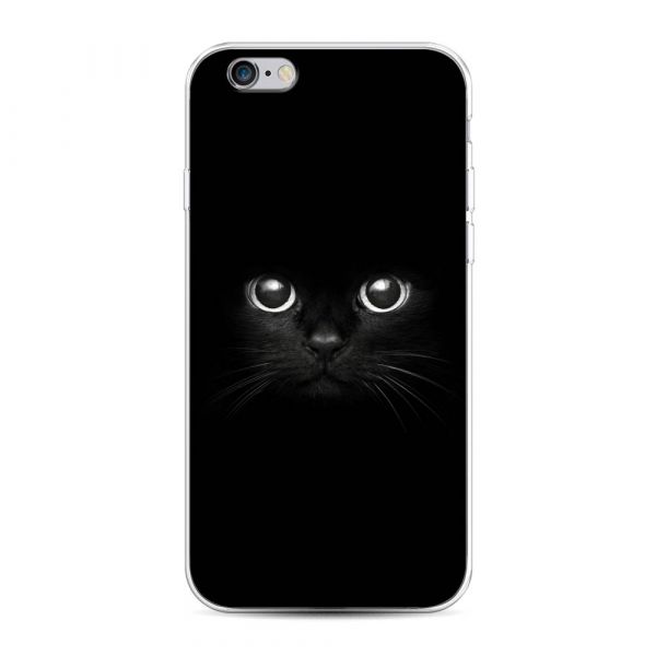 Black cat silicone case for iPhone 6S