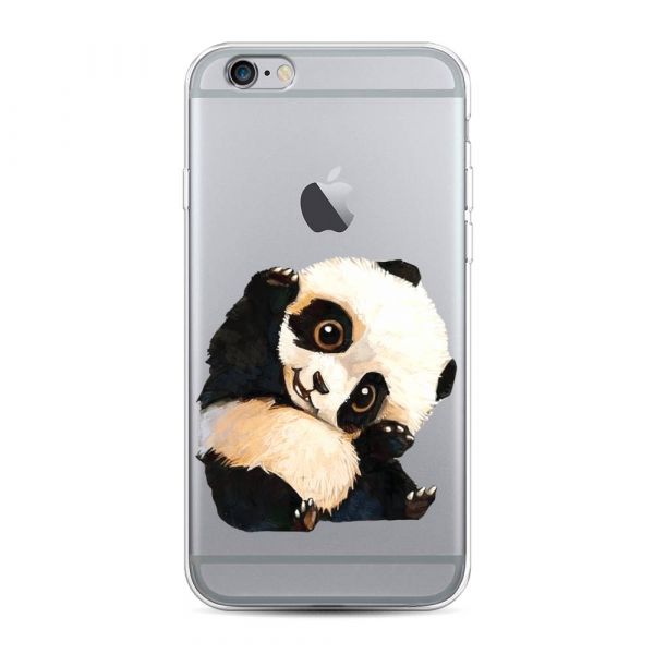 Big-Eyed Panda Silicone Case for iPhone 6S