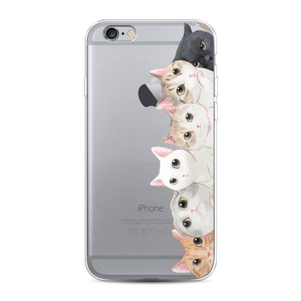 Silicone case Cats for iPhone 6S