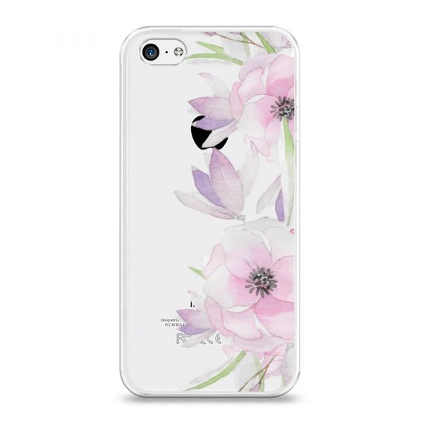 Silicone case Delicate anemones for iPhone 5C
