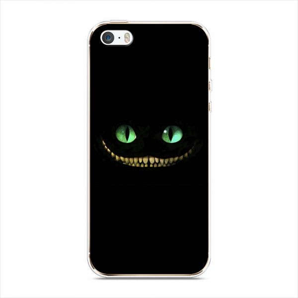 Silicone case Green-eyed Cheshire cat for iPhone 5/5S/SE