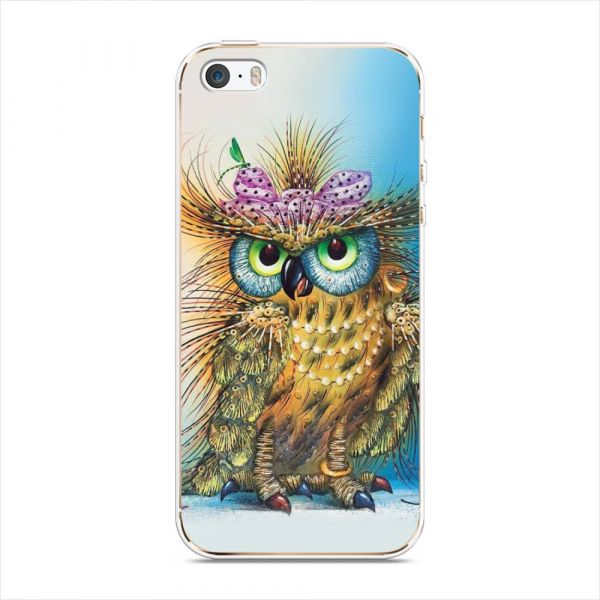Silicone Case Fashion Owl for iPhone 5/5S/SE