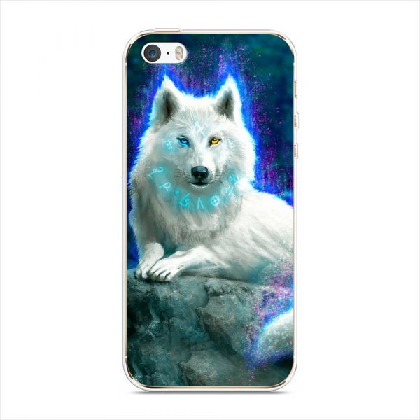 Silicone Case Snow White Wolf for iPhone 5/5S/SE