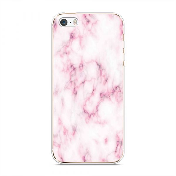Silicone Case Marble with Pink for iPhone 5/5S/SE