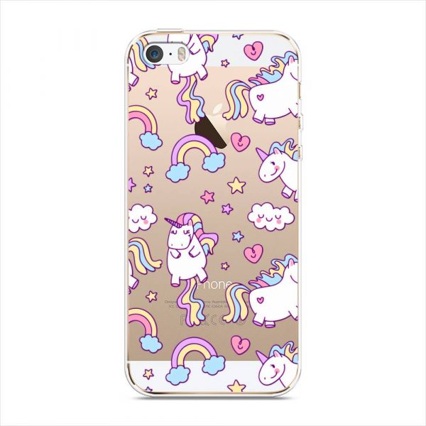 Sweet unicorns dreams silicone case for iPhone 5/5S/SE