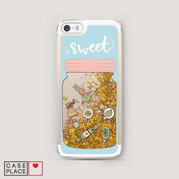 Candy in a Jar Glitter Liquid Case for iPhone 5/5S/SE