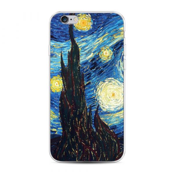 Van Gogh Starry Night Silicone Case for iPhone 6