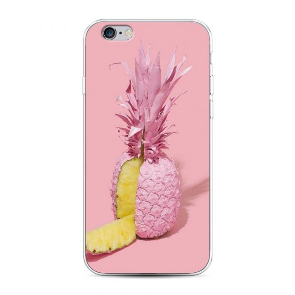 Silicone Case Pink Pineapple for iPhone 6
