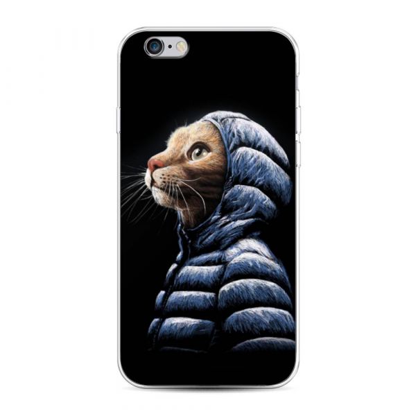 Silicone Case Cat in the Hood for iPhone 6