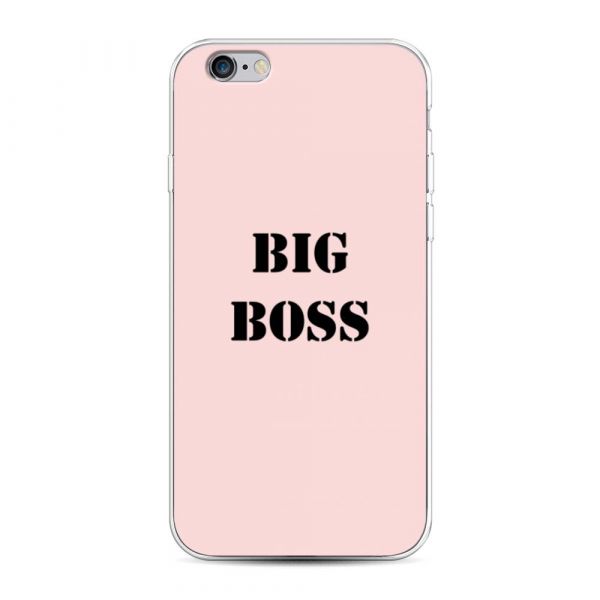 Big boss silicone case on pink for iPhone 6