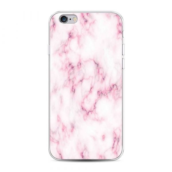 Silicone case Marble with pink for iPhone 6
