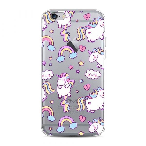 Sweet unicorns dreams silicone case for iPhone 6