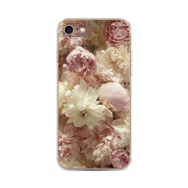 Silicone case Peonies light for iPhone 7