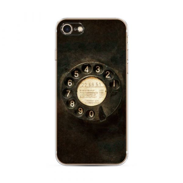 Silicone Case Antique Phone for iPhone 7