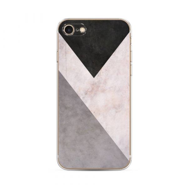 Geometric Marble Silicone Case for iPhone 7