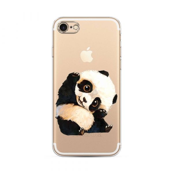 Big-Eyed Panda Silicone Case for iPhone 7