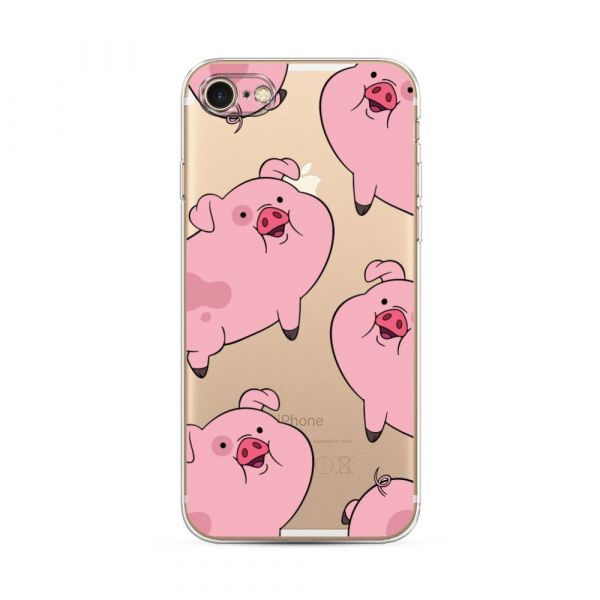 Silicone case Waddles background for iPhone 7
