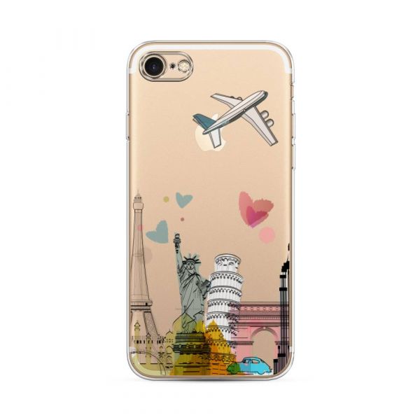 Airplane Travel Silicone Case for iPhone 7