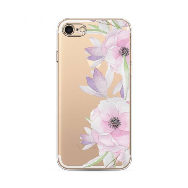 Silicone case Delicate anemones for iPhone 7