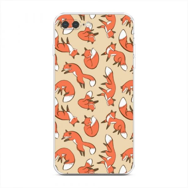 Silicone case Chanterelles background for iPhone 7 Plus