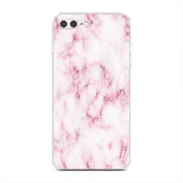 Silicone Case Marble with Pink for iPhone 7 Plus