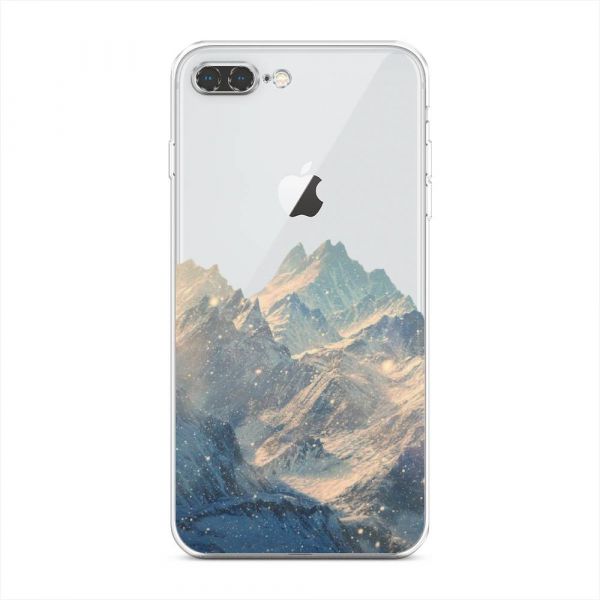 Silicone case Mountains art 2 for iPhone 7 Plus