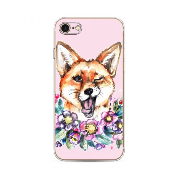 Winking Fox Silicone Case for iPhone 8