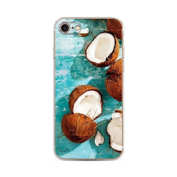Silicone case Broken coconuts for iPhone 8