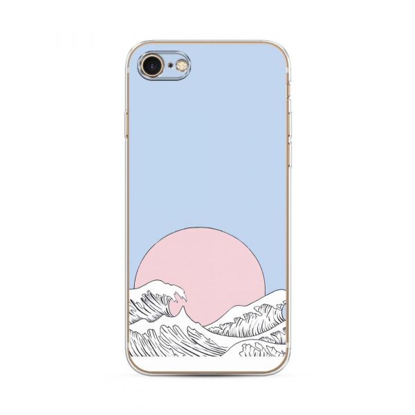 Japanese sun silicone case for iPhone 8