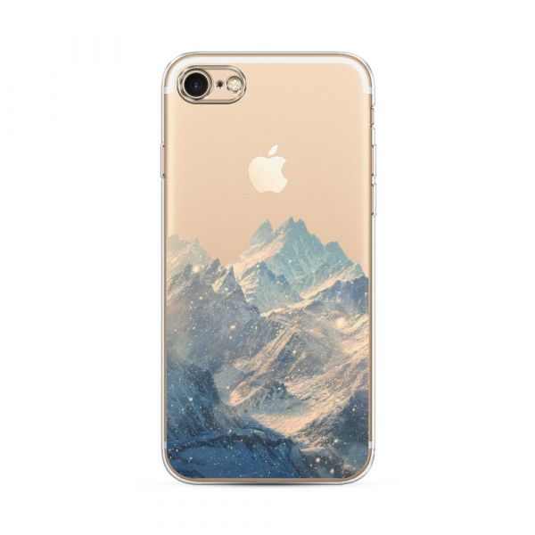 Silicone case Mountains art 2 for iPhone 8