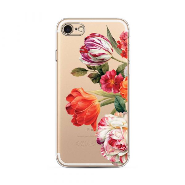 Silicone Case Spring Bouquet for iPhone 8