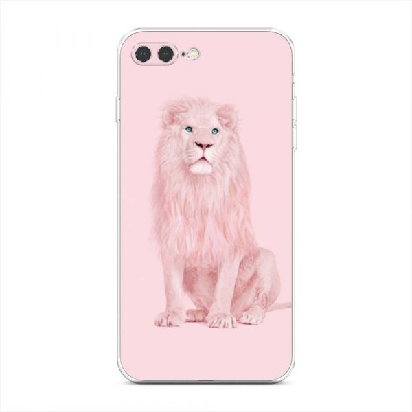 Pink Lion Silicone Case for iPhone 8 Plus