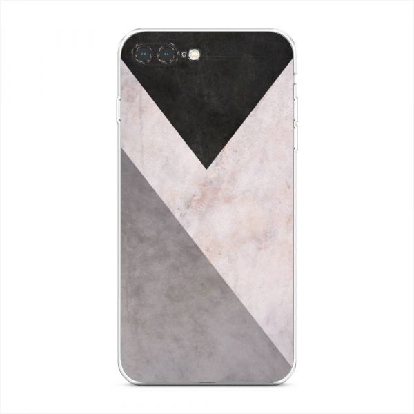 Geometric Marble Silicone Case for iPhone 8 Plus
