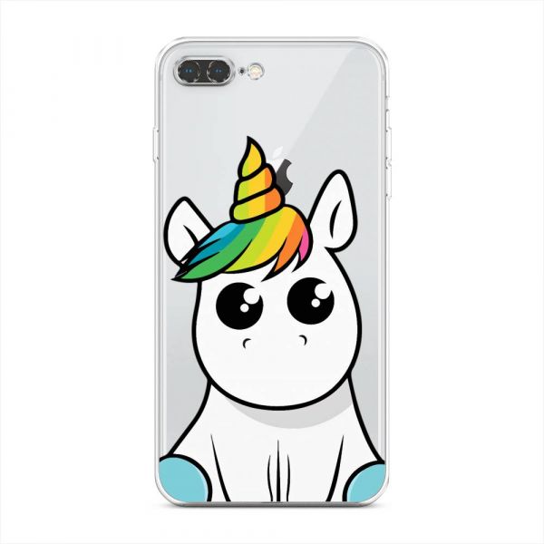 Silicone case Big-eyed unicorn for iPhone 8 Plus