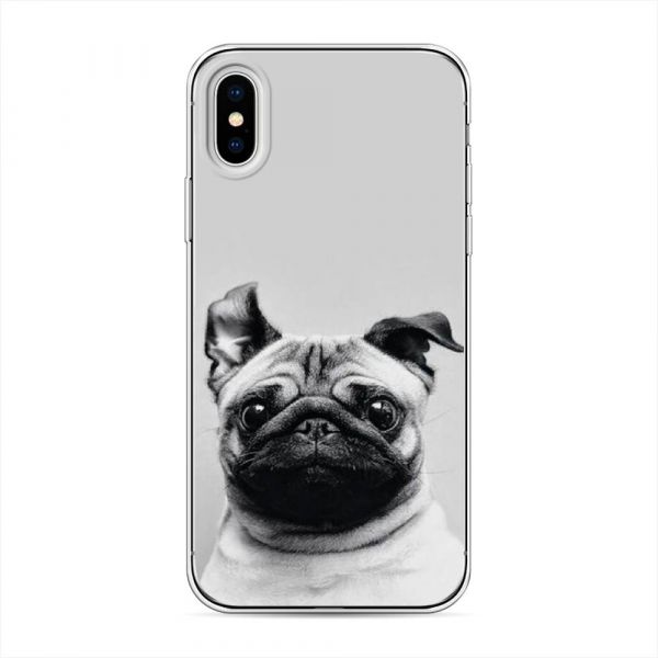 Eared Pug Silicone Case for iPhone X (10)