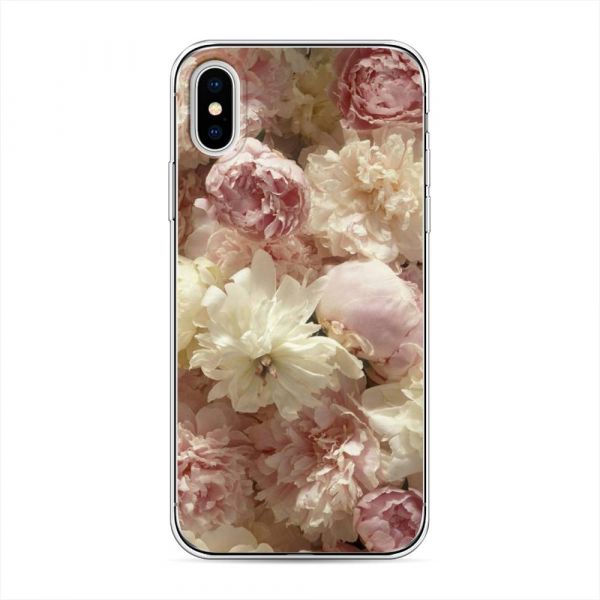 Silicone Case Light Peonies for iPhone X (10)