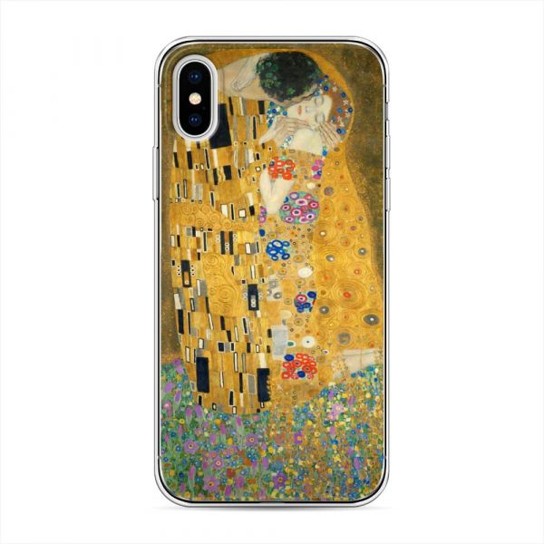 Gustav Klimt Kiss Silicone Case for iPhone X (10)