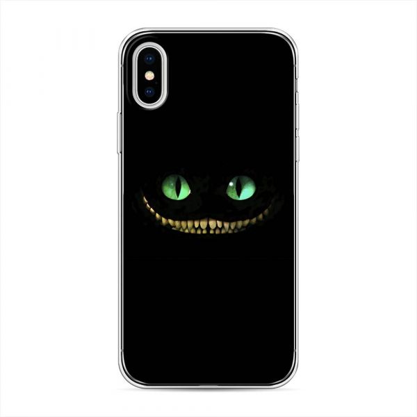 Silicone case Green-eyed Cheshire cat for iPhone X (10)