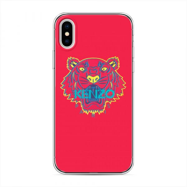 Silicone Case Tiger Red for iPhone X (10)