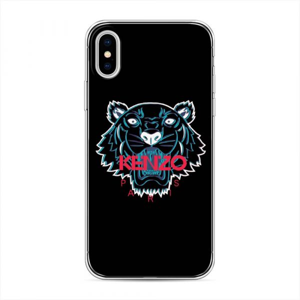 Tiger Kenzo Black Silicone Case for iPhone X (10)
