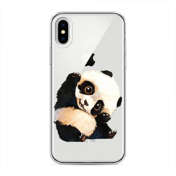 Big-Eyed Panda Silicone Case for iPhone X (10)