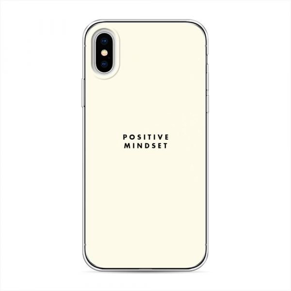 Silicone Case Positive Thinking for iPhone XS (10S)