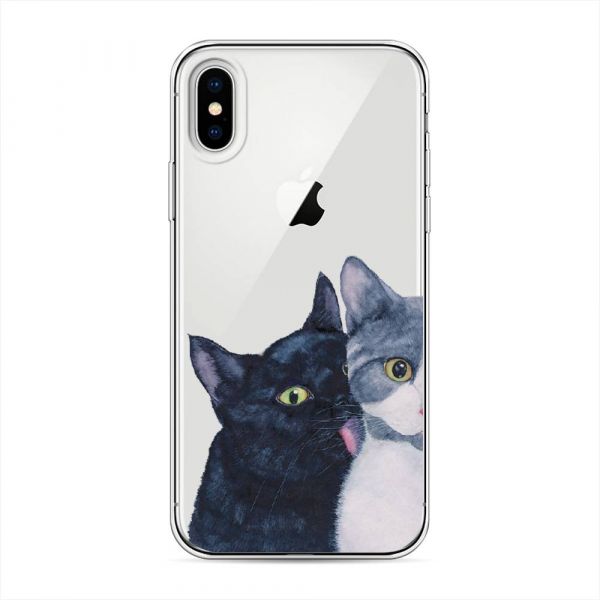 Silicone Case Cat Love for iPhone XS (10S)