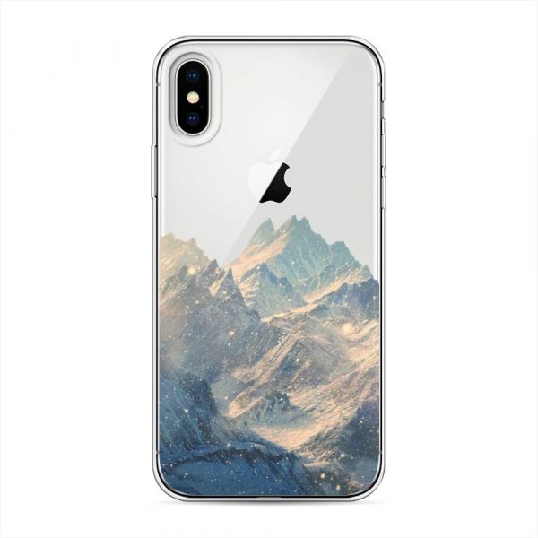 Silicone case Mountains art 2 for iPhone XS (10S)