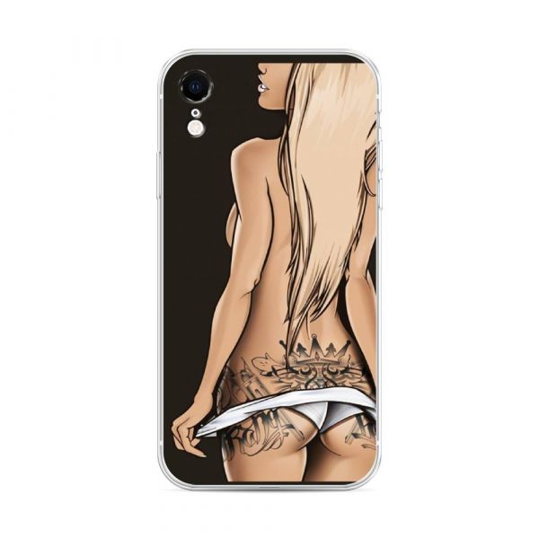 Silicone case Naked girl for iPhone XR (10R)