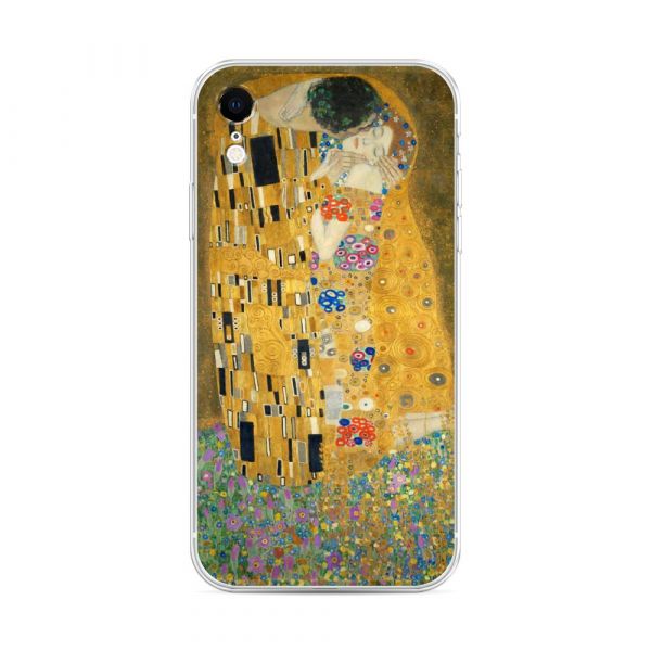 Gustav Klimt Kiss Silicone Case for iPhone XR (10R)