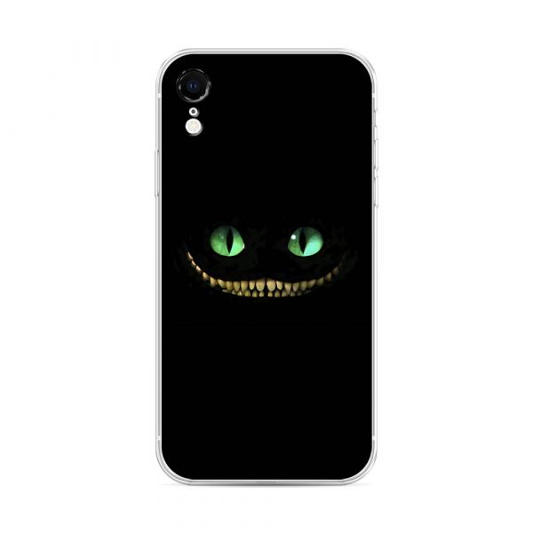 Silicone case Green-eyed Cheshire cat for iPhone XR (10R)