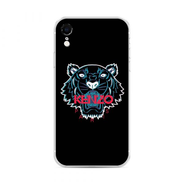 Silicone case Tiger Kenzo black for iPhone XR (10R)