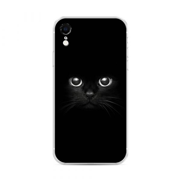 Black Cat Look Silicone Case for iPhone XR (10R)