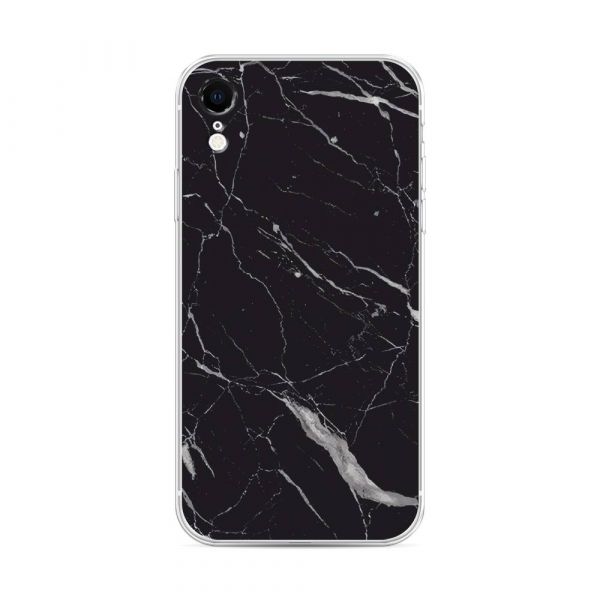 Black Mineral Silicone Case for iPhone XR (10R)